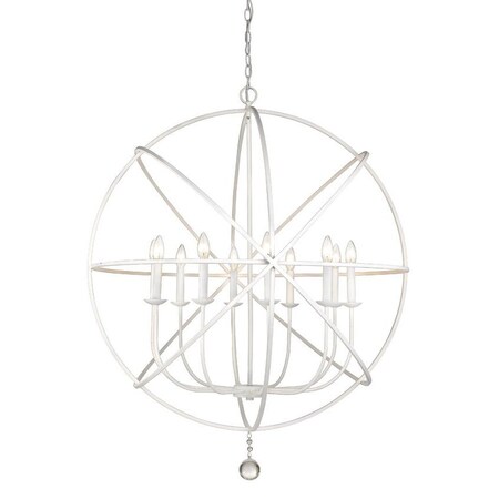 Z-Lite Tull 10 Light Chandelier, Matte White 458-36MW